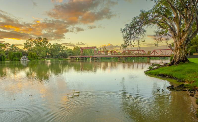 Sunrise on the river 1