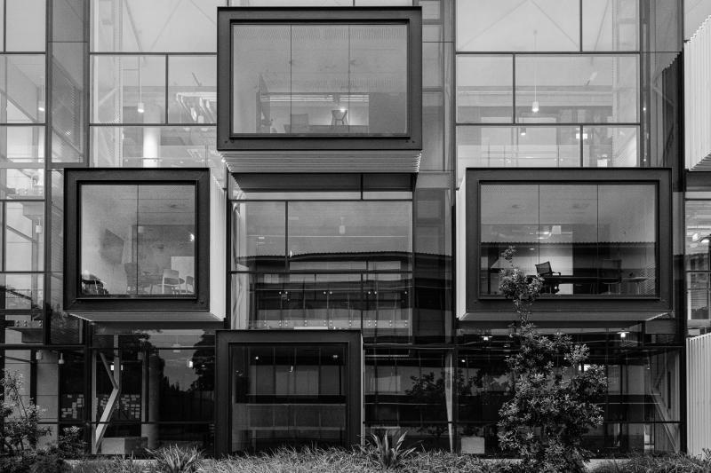 Boxy Glass Offices