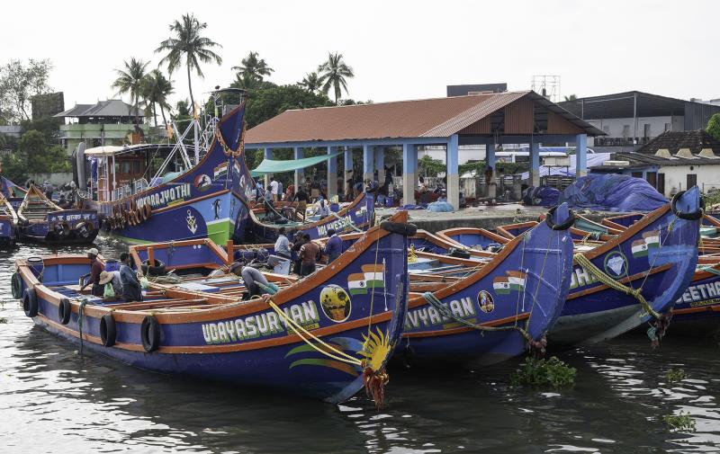 Fishing Fleet Kochi Kerala