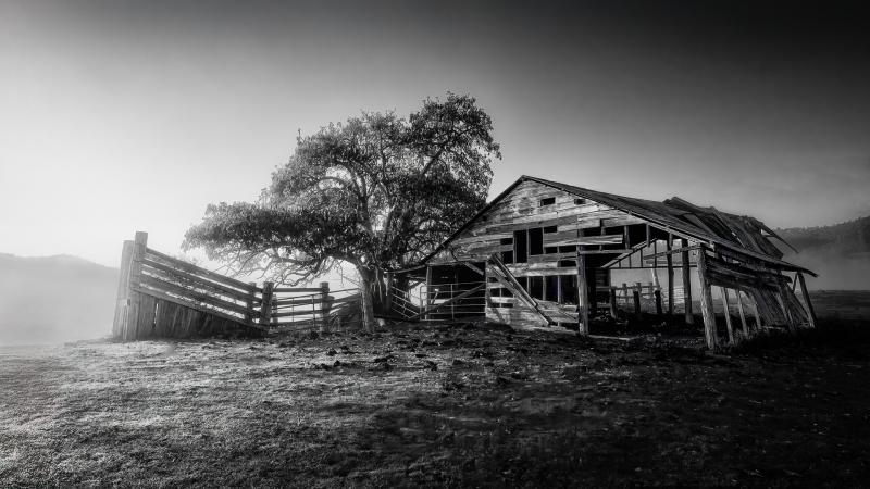 Abandoned Barn Sunrise