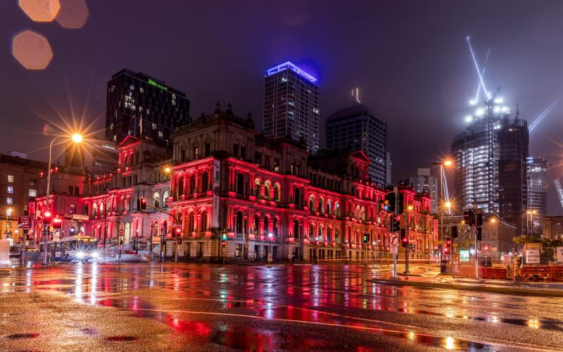Wet night in the city